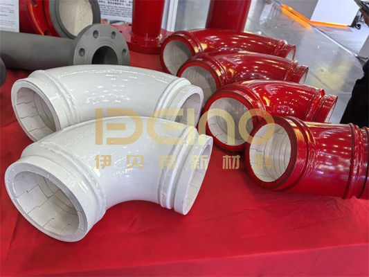 Odporne na zużycie ceramiczne osłony betonowe pompy Wydłuż żywotność maszyn budowlanych z aluminiową ceramiczną osłoną betonową