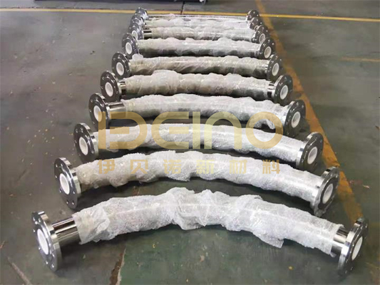 Ceramic lined wear-resistant pipe are used for coal powder transportation in thermal power plants