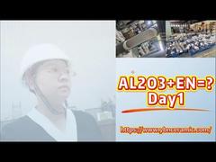 Rurociąg z tuleją ceramiczną z tlenku glinu o dużej średnicy